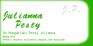 julianna pesty business card